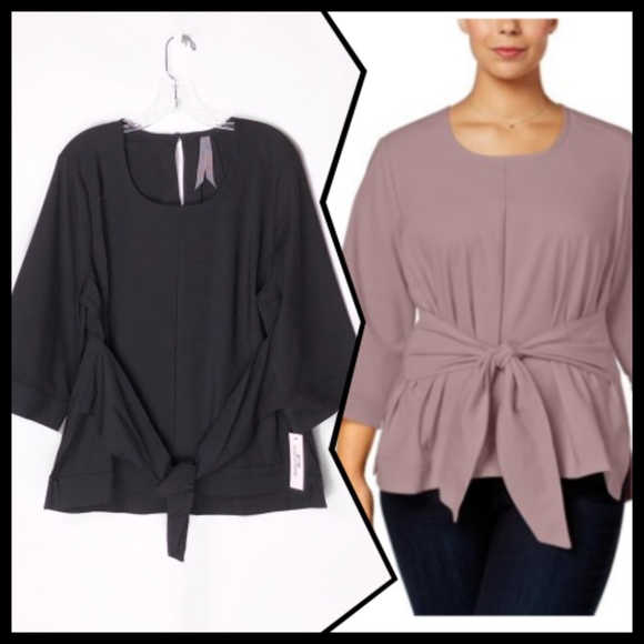 Melissa McCarthy Seven7 Tops - Melissa McCarthy Seven7 Business Wear Blouse Plus